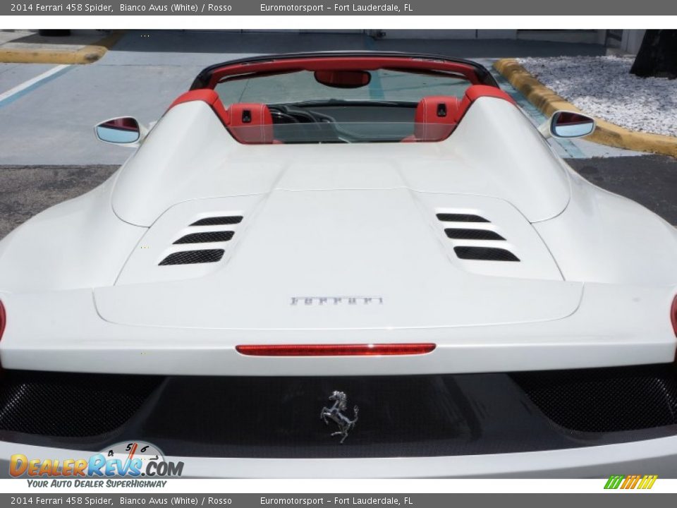 2014 Ferrari 458 Spider Bianco Avus (White) / Rosso Photo #28