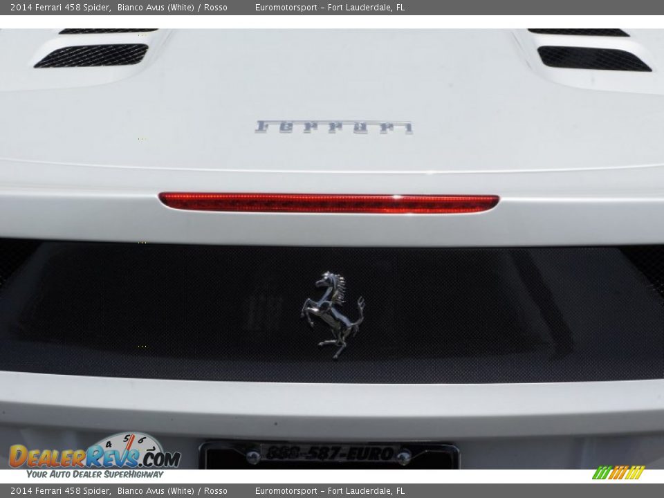 2014 Ferrari 458 Spider Bianco Avus (White) / Rosso Photo #29
