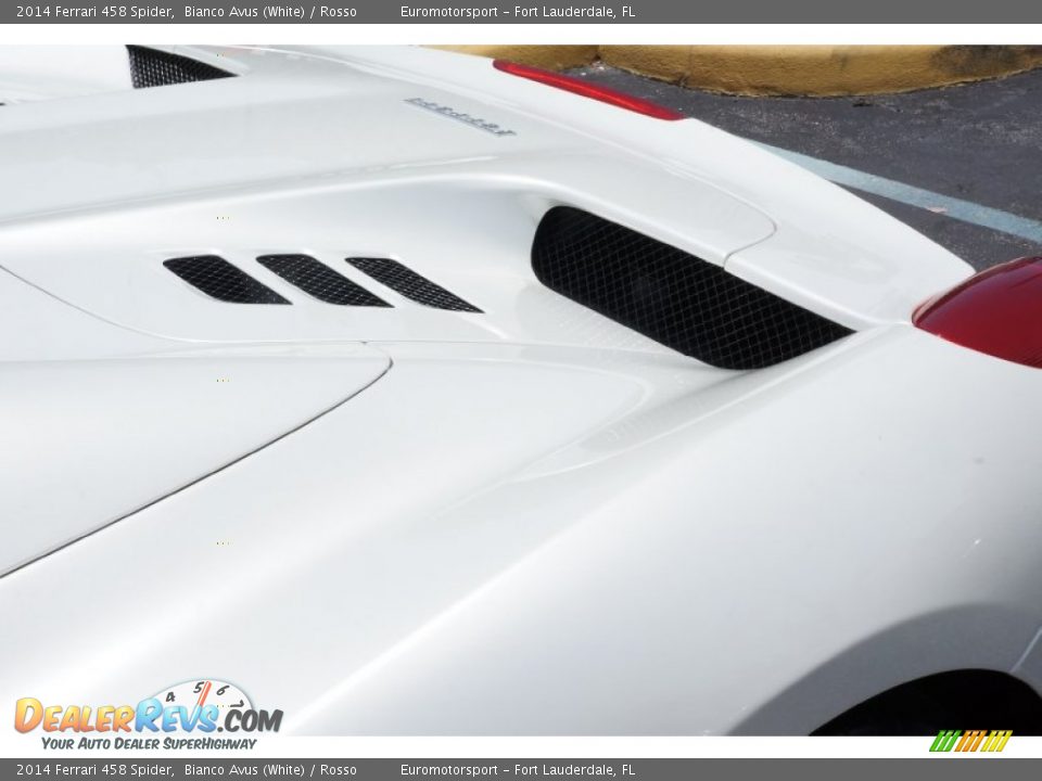 2014 Ferrari 458 Spider Bianco Avus (White) / Rosso Photo #30