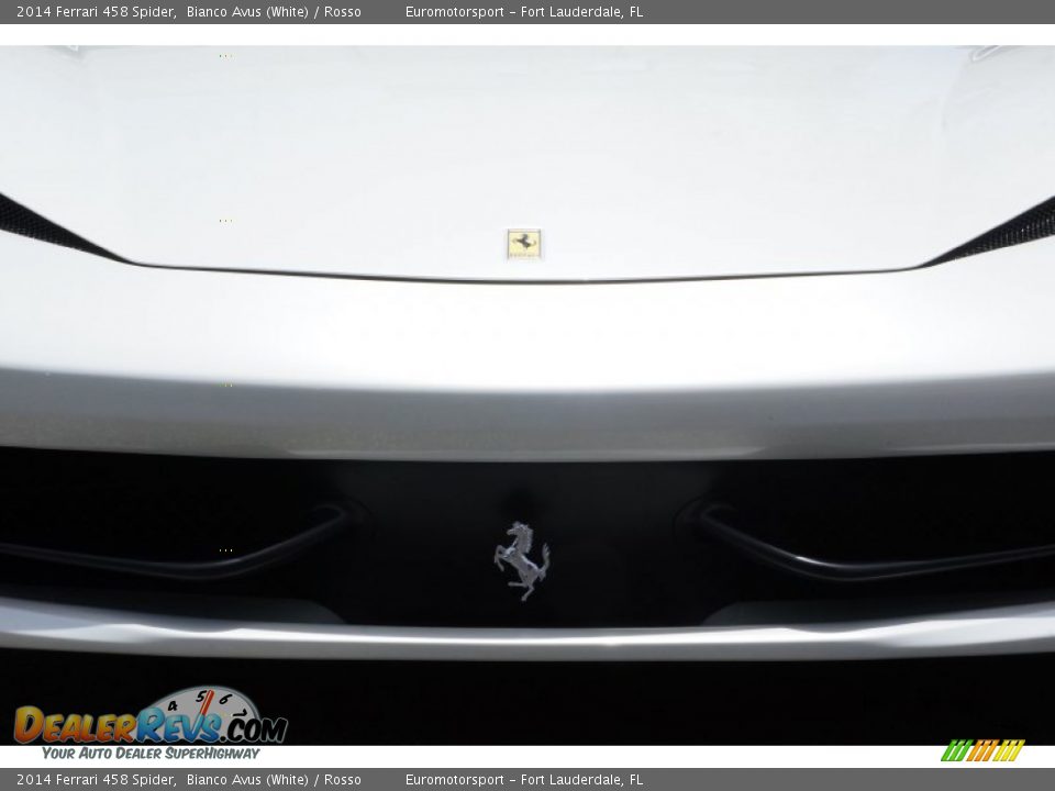 2014 Ferrari 458 Spider Bianco Avus (White) / Rosso Photo #37