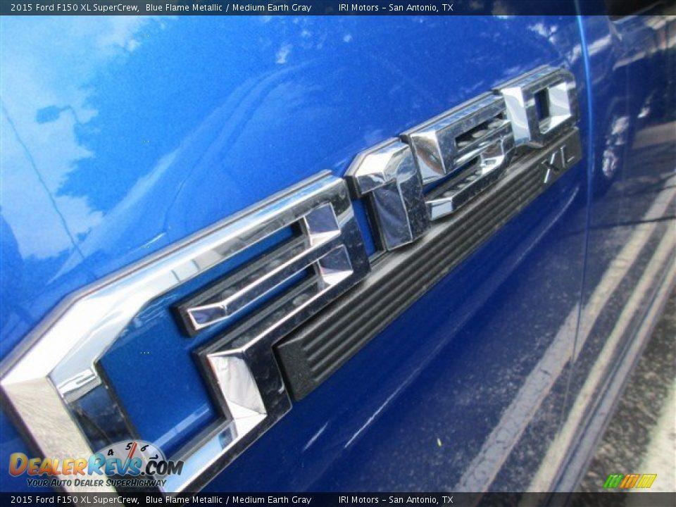 2015 Ford F150 XL SuperCrew Blue Flame Metallic / Medium Earth Gray Photo #3