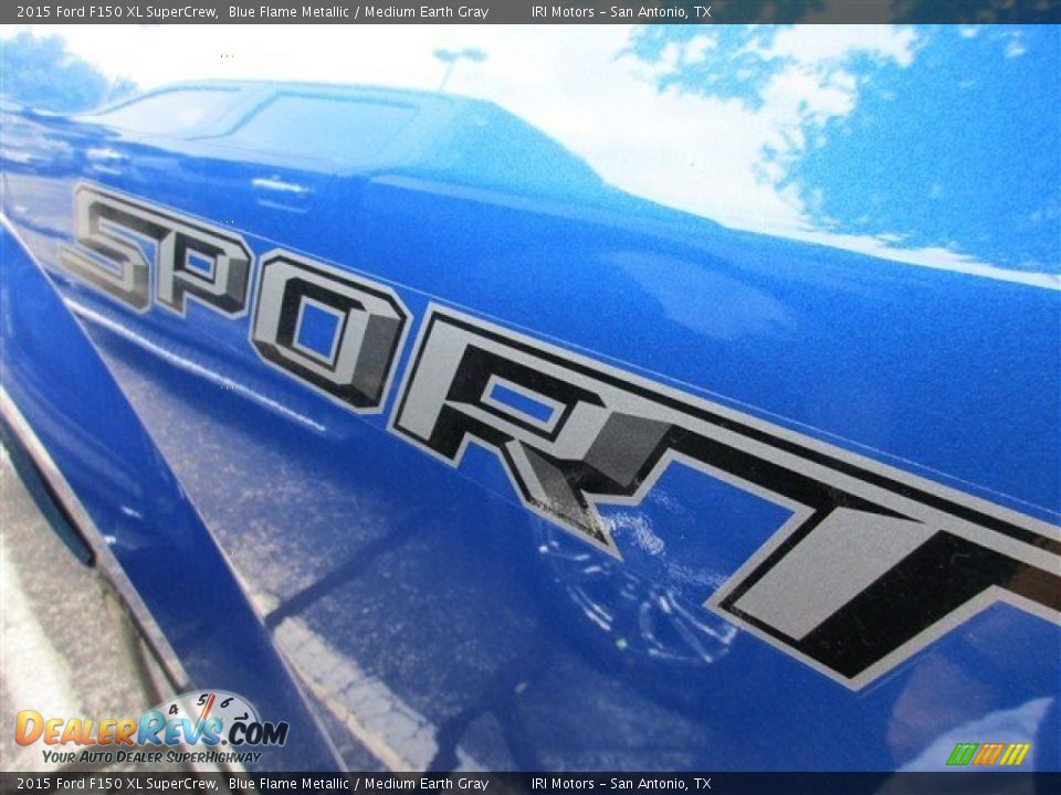 2015 Ford F150 XL SuperCrew Blue Flame Metallic / Medium Earth Gray Photo #5