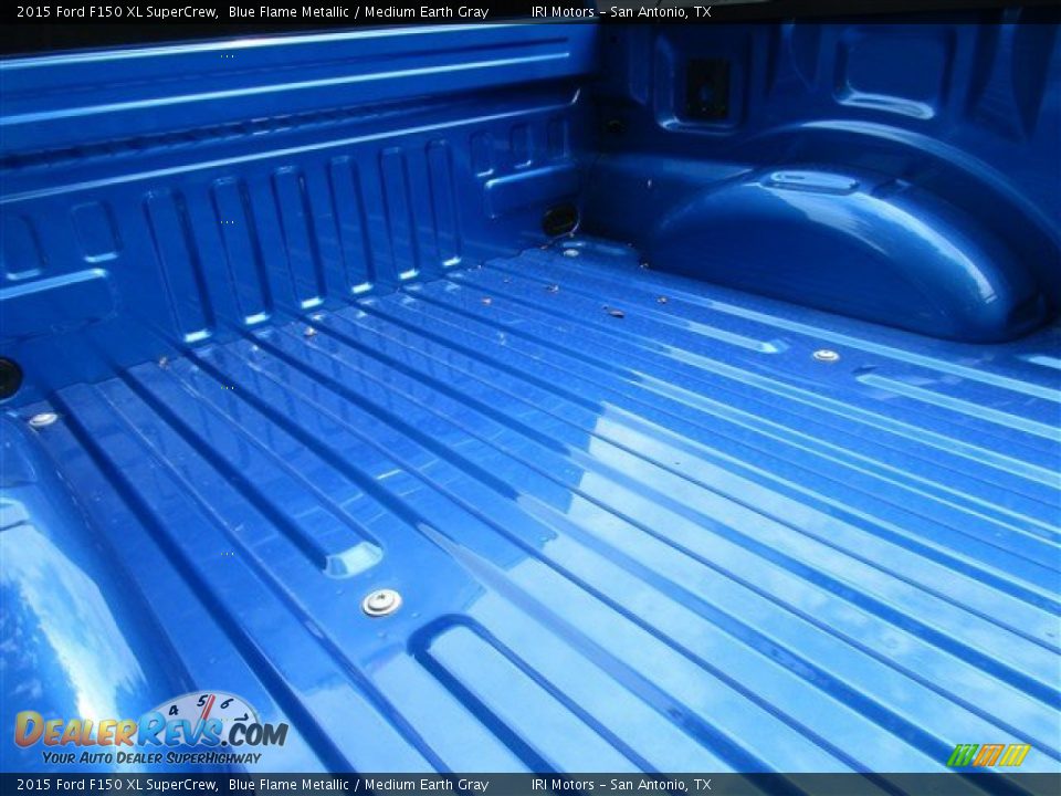 2015 Ford F150 XL SuperCrew Blue Flame Metallic / Medium Earth Gray Photo #6