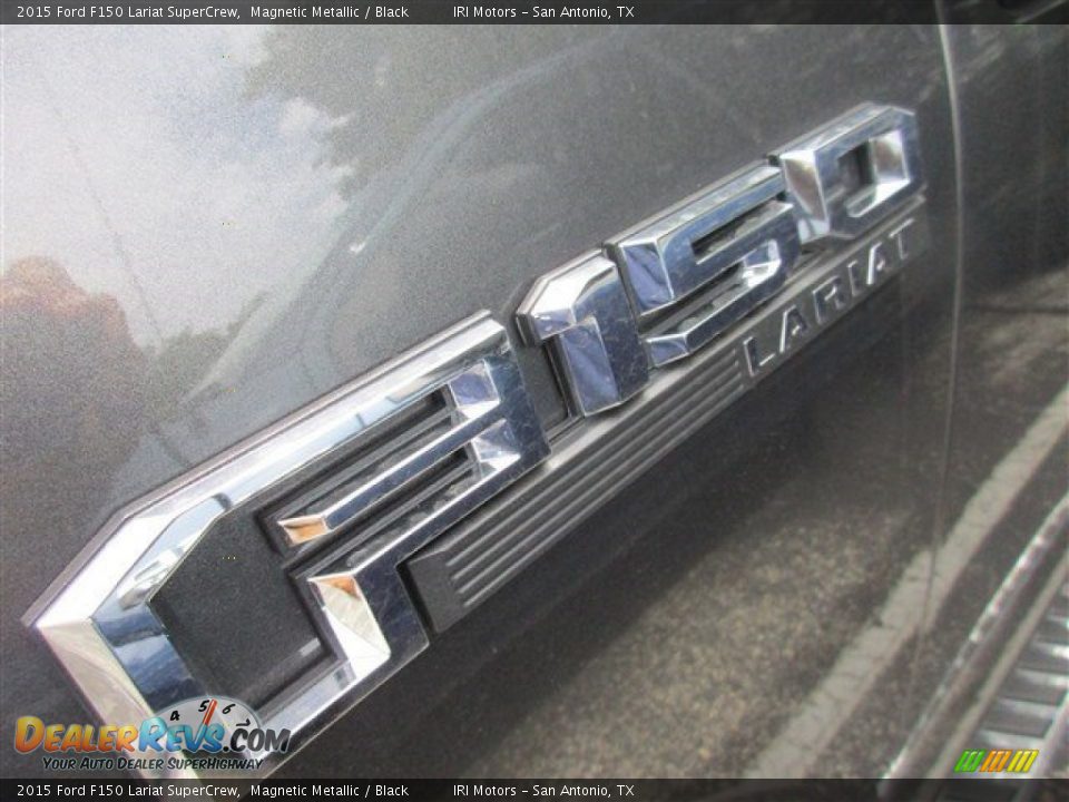 2015 Ford F150 Lariat SuperCrew Magnetic Metallic / Black Photo #3