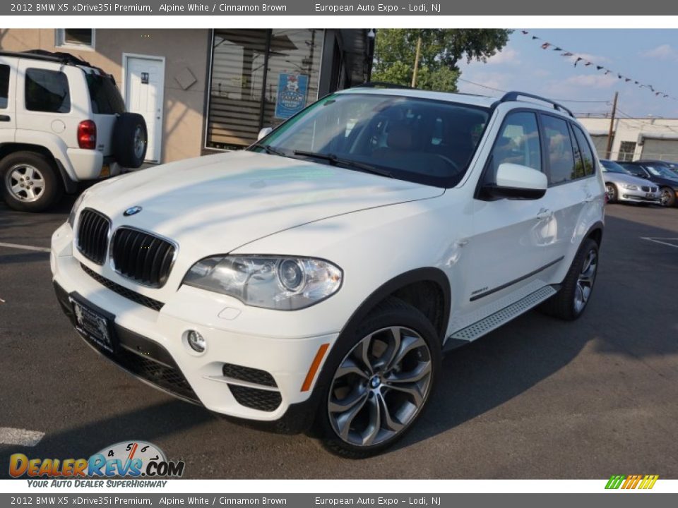 2012 BMW X5 xDrive35i Premium Alpine White / Cinnamon Brown Photo #1