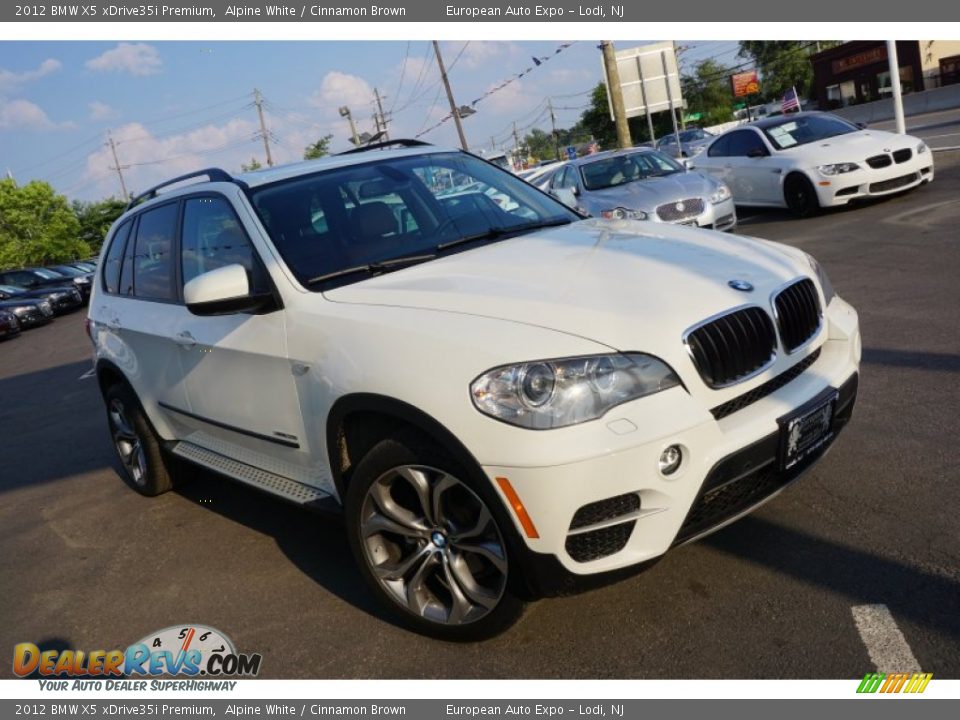 2012 BMW X5 xDrive35i Premium Alpine White / Cinnamon Brown Photo #2