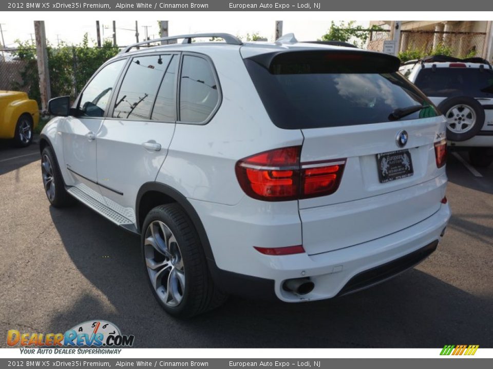 2012 BMW X5 xDrive35i Premium Alpine White / Cinnamon Brown Photo #3