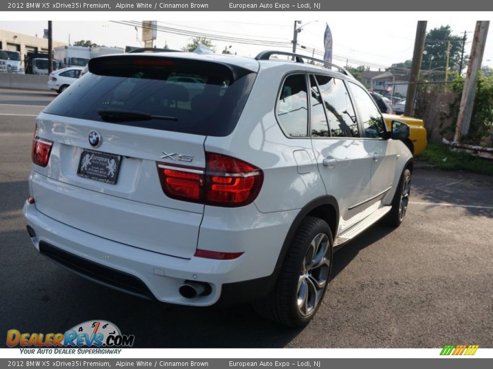 2012 BMW X5 xDrive35i Premium Alpine White / Cinnamon Brown Photo #4