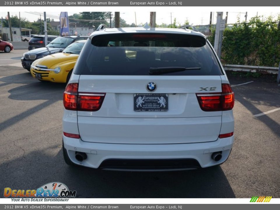 2012 BMW X5 xDrive35i Premium Alpine White / Cinnamon Brown Photo #13