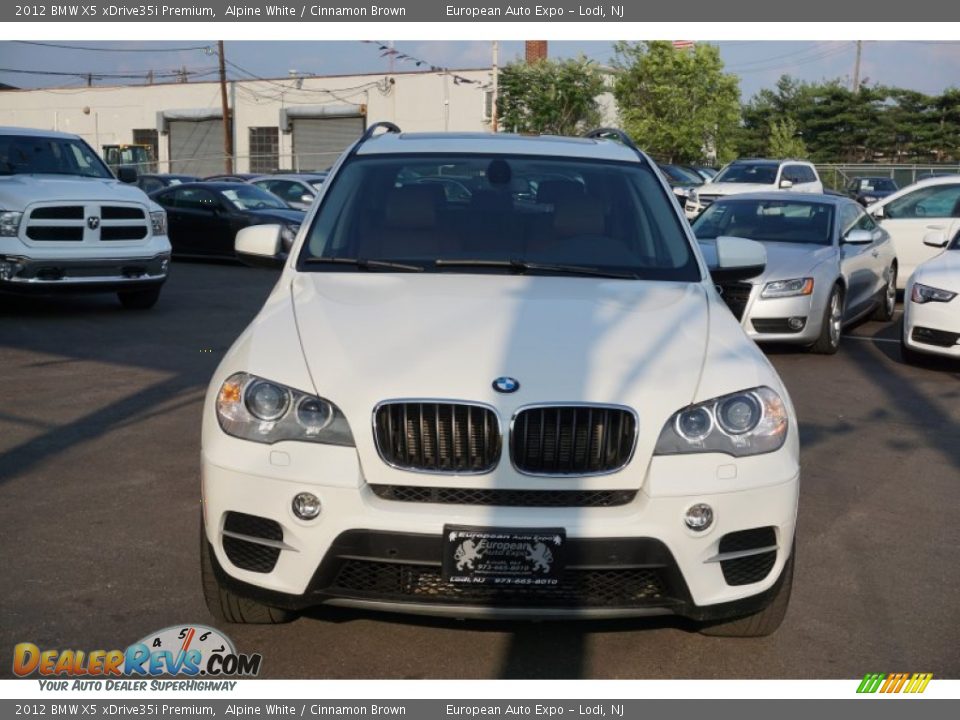 2012 BMW X5 xDrive35i Premium Alpine White / Cinnamon Brown Photo #14