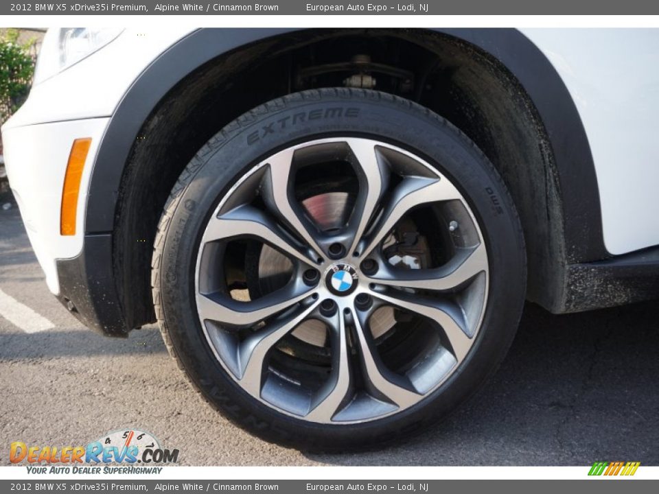 2012 BMW X5 xDrive35i Premium Alpine White / Cinnamon Brown Photo #15
