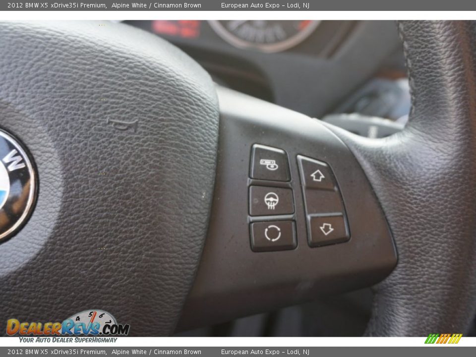2012 BMW X5 xDrive35i Premium Alpine White / Cinnamon Brown Photo #27