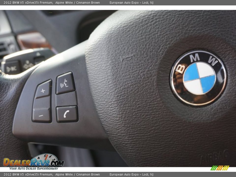 2012 BMW X5 xDrive35i Premium Alpine White / Cinnamon Brown Photo #28
