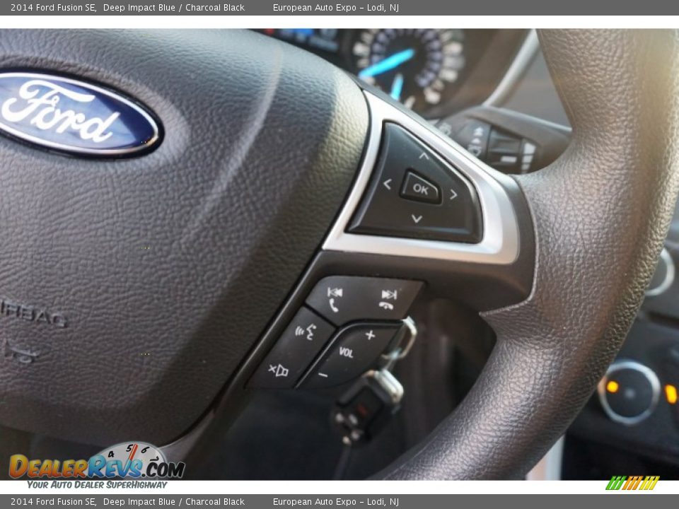 2014 Ford Fusion SE Deep Impact Blue / Charcoal Black Photo #21
