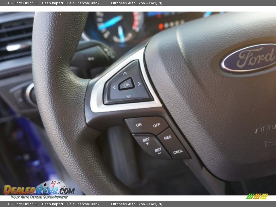 2014 Ford Fusion SE Deep Impact Blue / Charcoal Black Photo #22