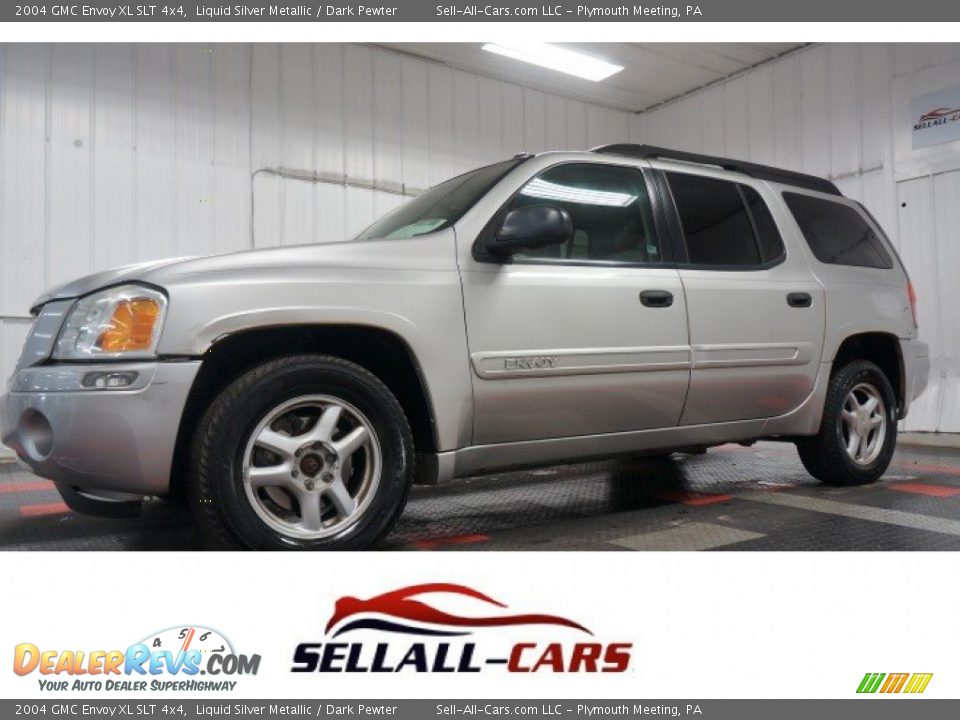2004 GMC Envoy XL SLT 4x4 Liquid Silver Metallic / Dark Pewter Photo #1