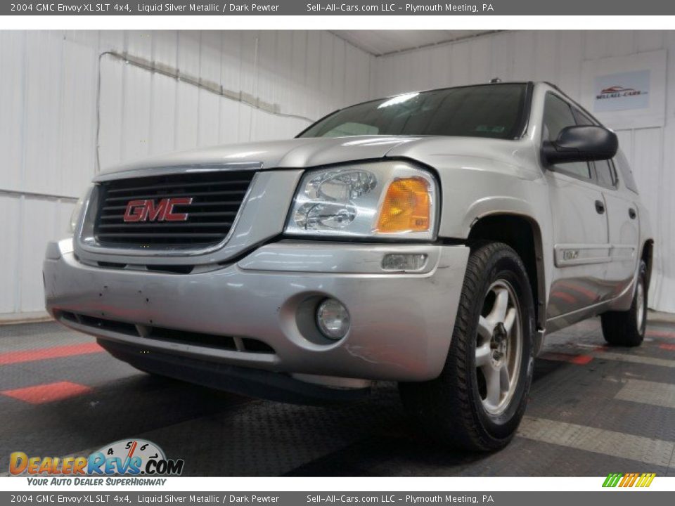 2004 GMC Envoy XL SLT 4x4 Liquid Silver Metallic / Dark Pewter Photo #3