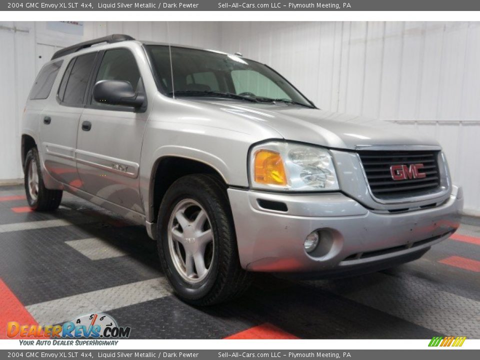 2004 GMC Envoy XL SLT 4x4 Liquid Silver Metallic / Dark Pewter Photo #5