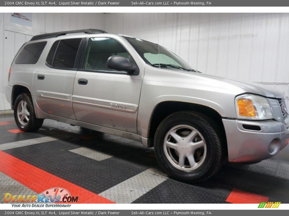 2004 GMC Envoy XL SLT 4x4 Liquid Silver Metallic / Dark Pewter Photo #6