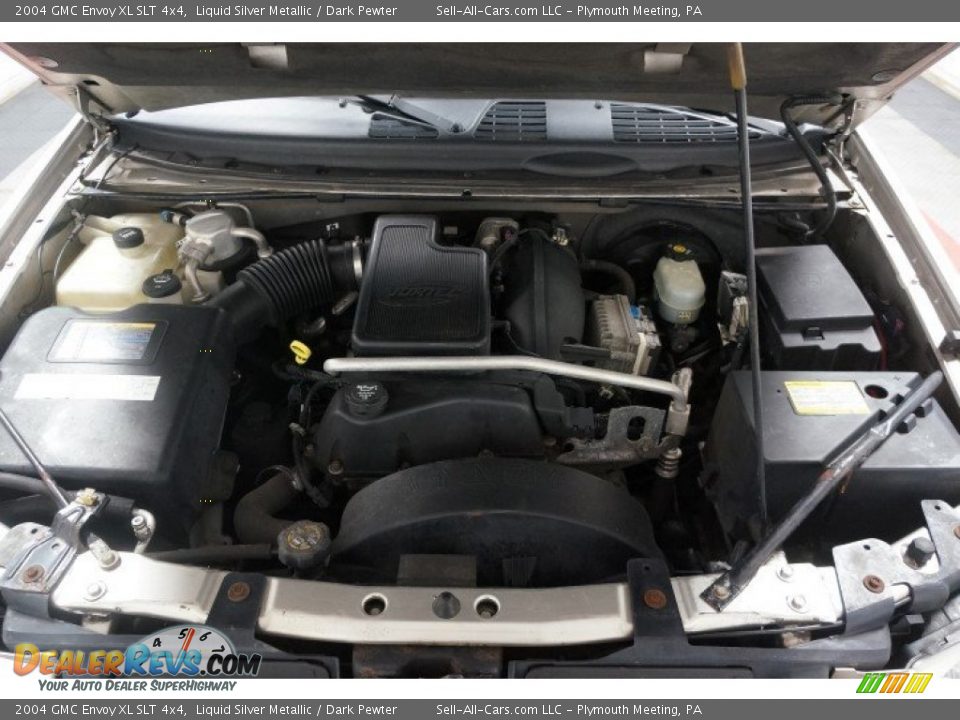 2004 GMC Envoy XL SLT 4x4 Liquid Silver Metallic / Dark Pewter Photo #36