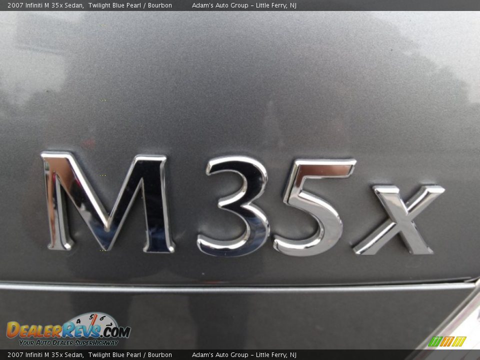 2007 Infiniti M 35x Sedan Twilight Blue Pearl / Bourbon Photo #31