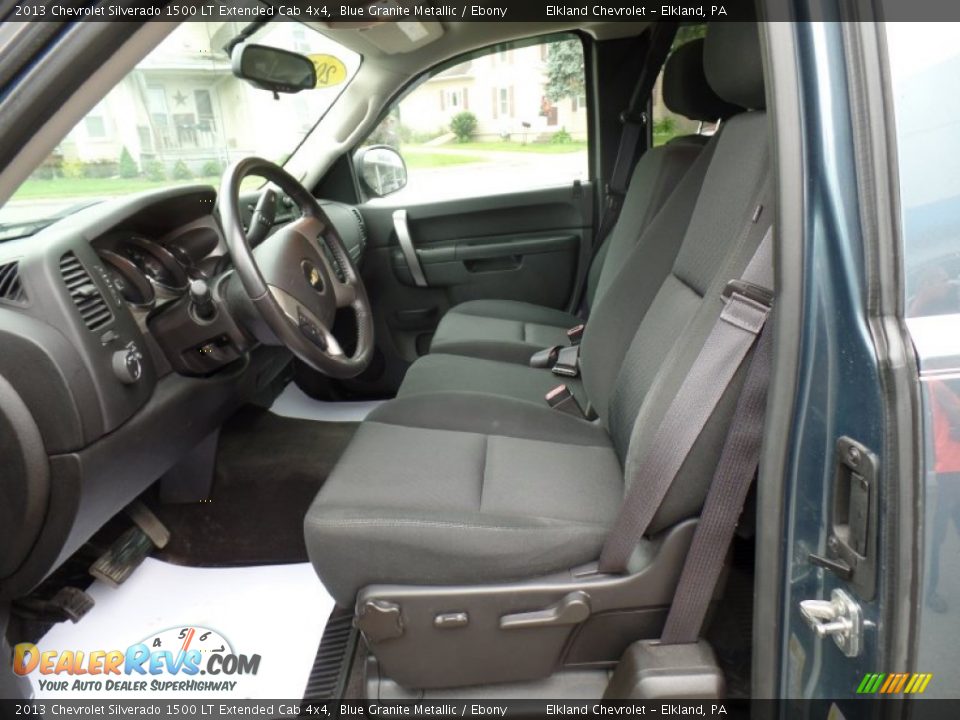 2013 Chevrolet Silverado 1500 LT Extended Cab 4x4 Blue Granite Metallic / Ebony Photo #17