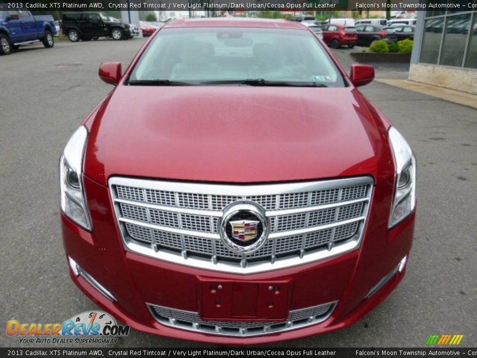 2013 Cadillac XTS Platinum AWD Crystal Red Tintcoat / Very Light Platinum/Dark Urban/Cocoa Opus Full Leather Photo #3