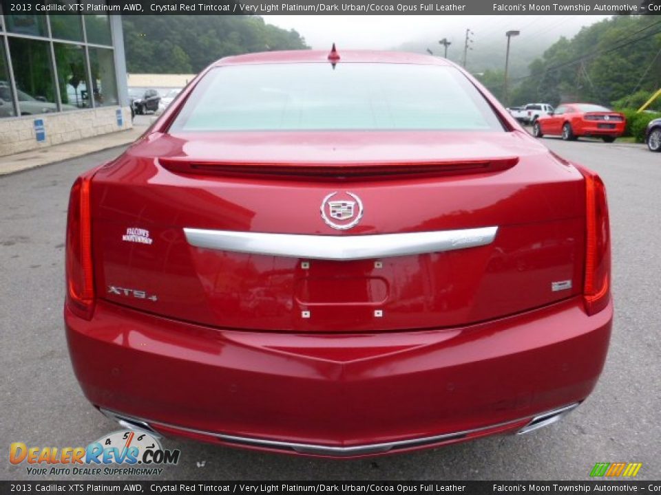 2013 Cadillac XTS Platinum AWD Crystal Red Tintcoat / Very Light Platinum/Dark Urban/Cocoa Opus Full Leather Photo #6