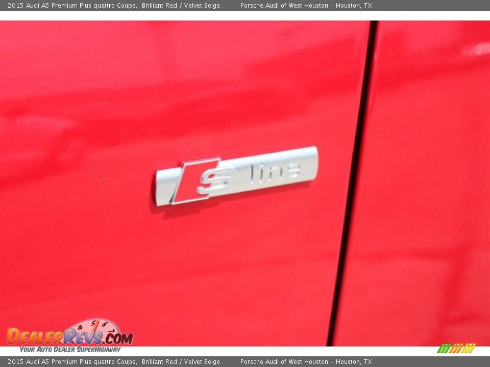 2015 Audi A5 Premium Plus quattro Coupe Brilliant Red / Velvet Beige Photo #6