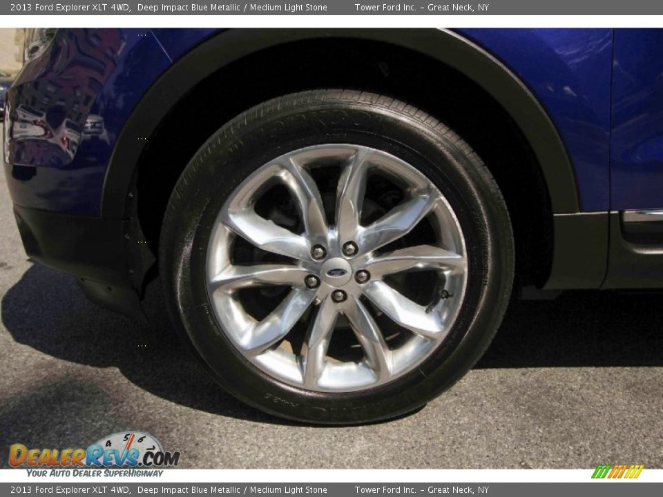 2013 Ford Explorer XLT 4WD Deep Impact Blue Metallic / Medium Light Stone Photo #11