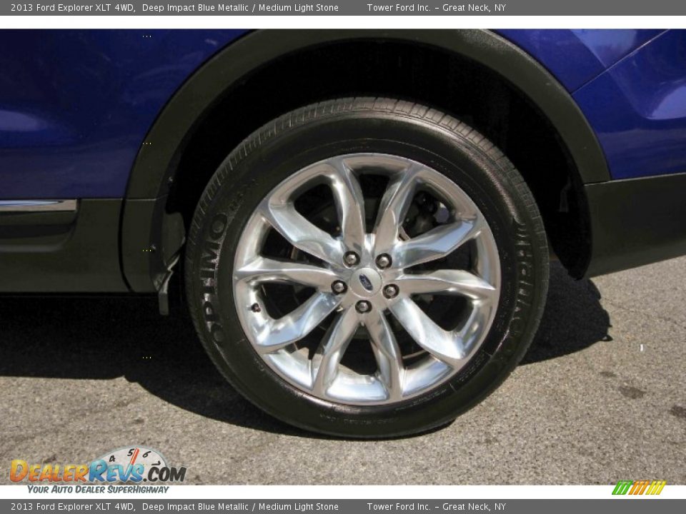 2013 Ford Explorer XLT 4WD Deep Impact Blue Metallic / Medium Light Stone Photo #12