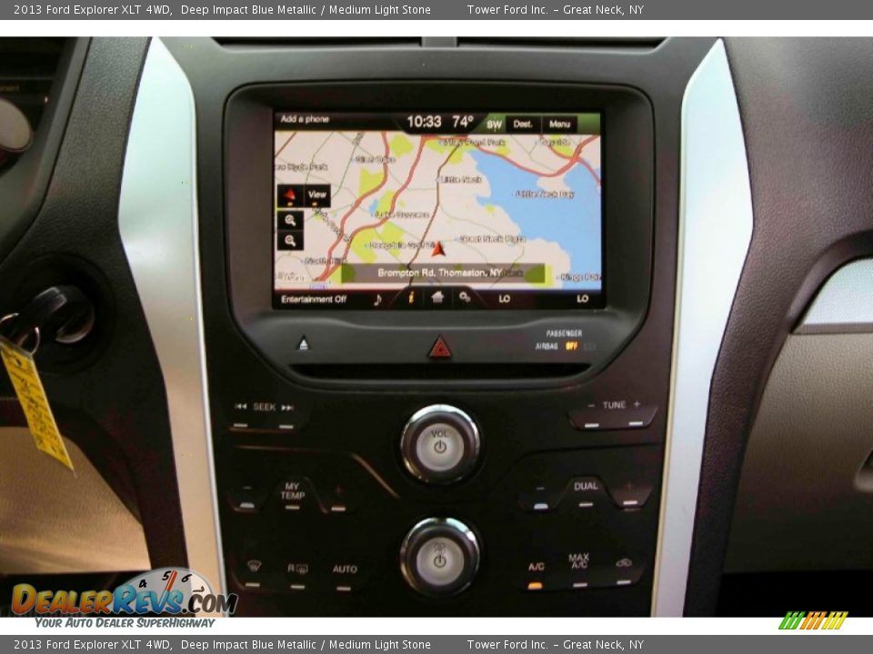2013 Ford Explorer XLT 4WD Deep Impact Blue Metallic / Medium Light Stone Photo #20