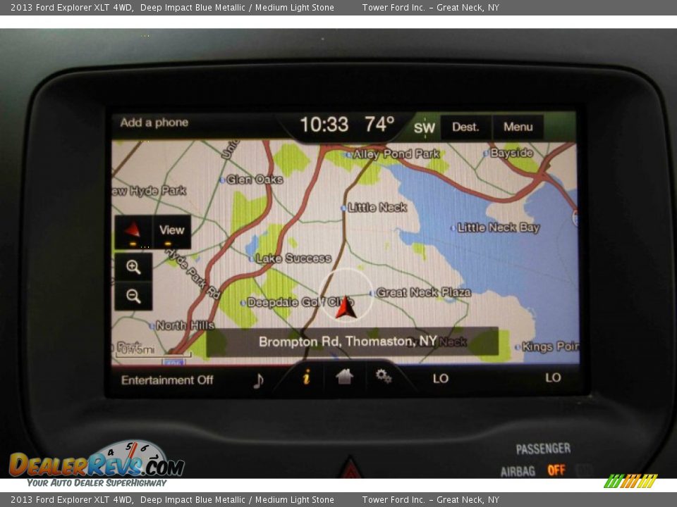 2013 Ford Explorer XLT 4WD Deep Impact Blue Metallic / Medium Light Stone Photo #21