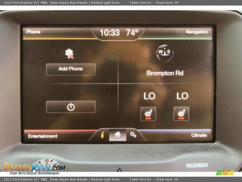 2013 Ford Explorer XLT 4WD Deep Impact Blue Metallic / Medium Light Stone Photo #23