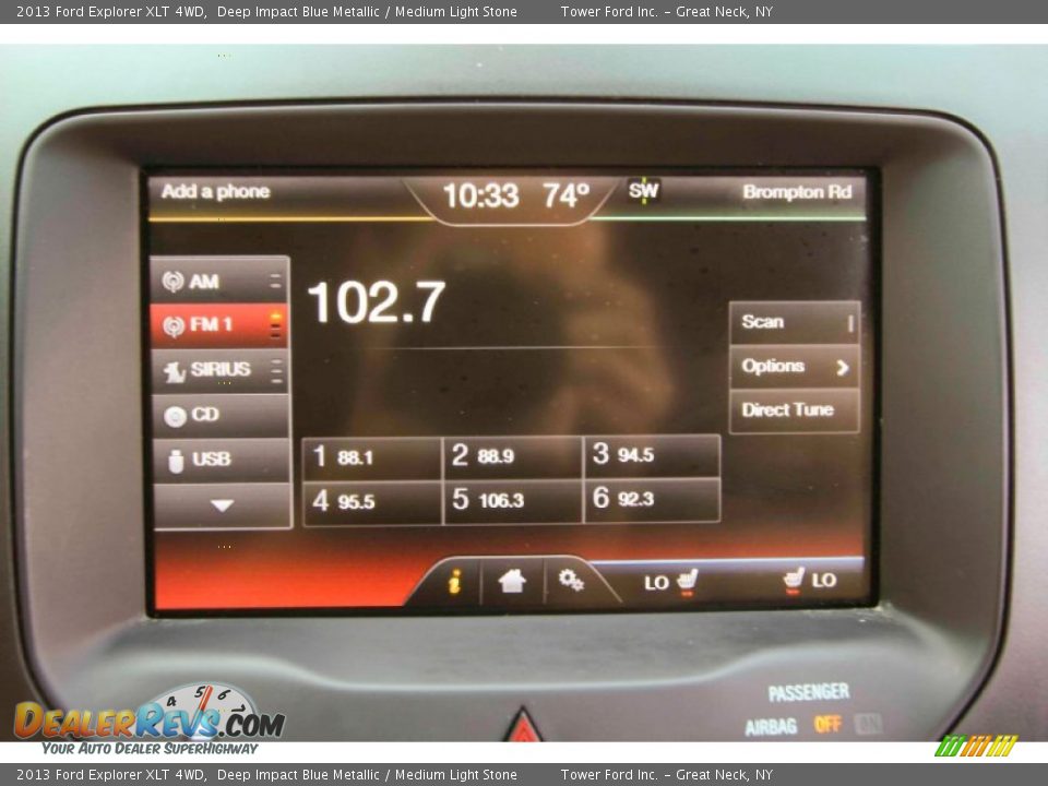 2013 Ford Explorer XLT 4WD Deep Impact Blue Metallic / Medium Light Stone Photo #24