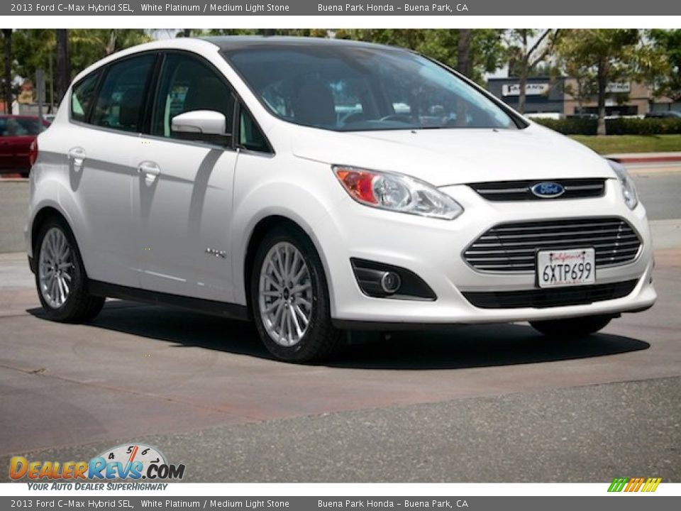 2013 Ford C-Max Hybrid SEL White Platinum / Medium Light Stone Photo #1
