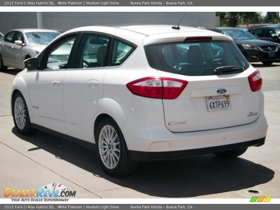 2013 Ford C-Max Hybrid SEL White Platinum / Medium Light Stone Photo #2