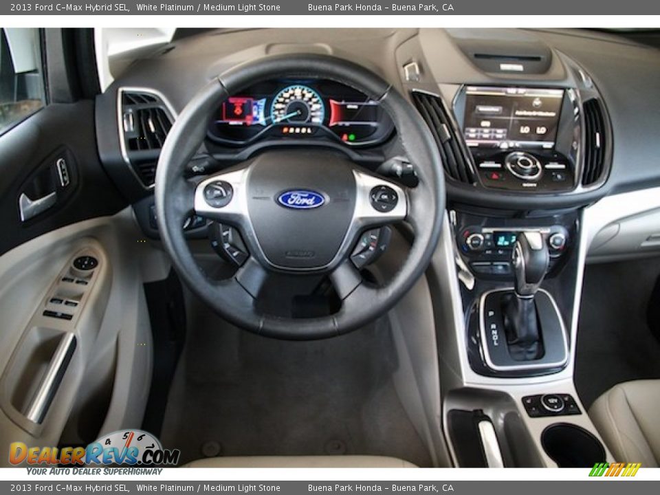2013 Ford C-Max Hybrid SEL White Platinum / Medium Light Stone Photo #5