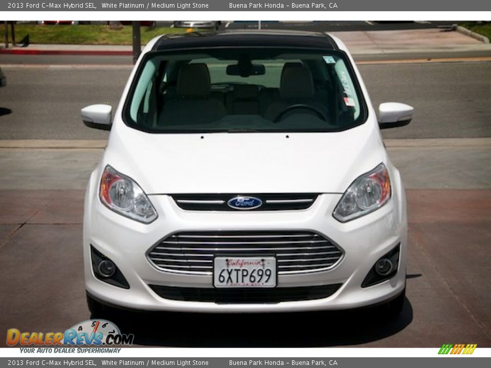 2013 Ford C-Max Hybrid SEL White Platinum / Medium Light Stone Photo #7