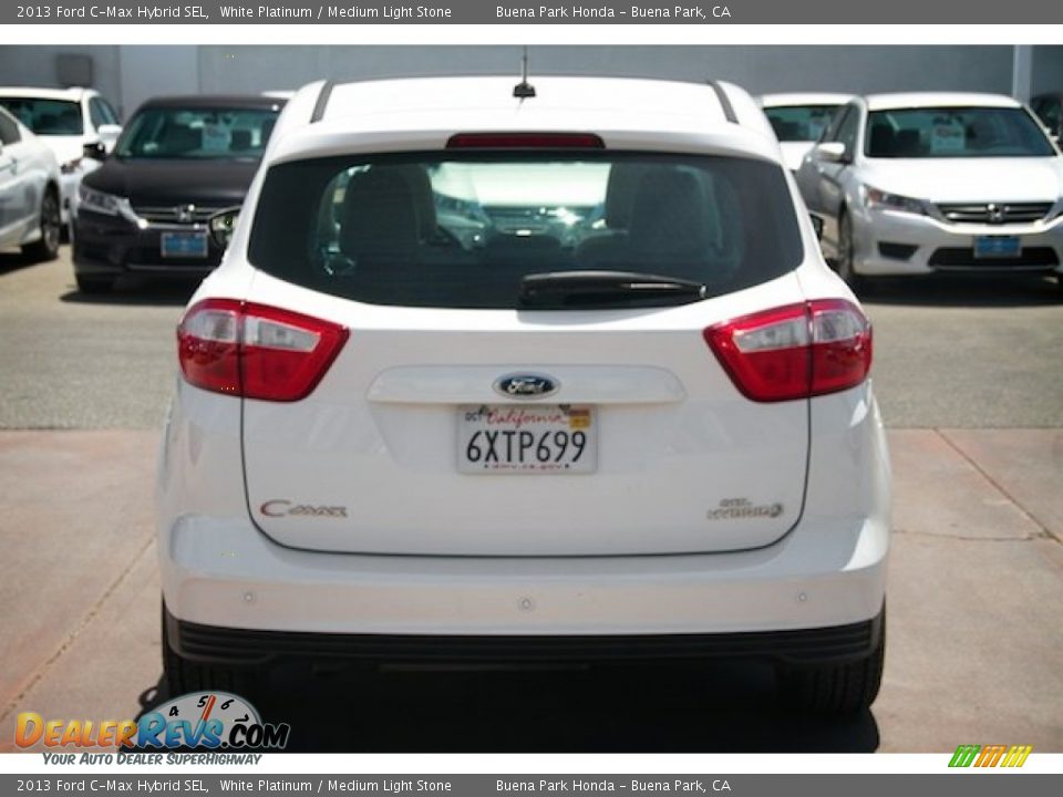 2013 Ford C-Max Hybrid SEL White Platinum / Medium Light Stone Photo #10