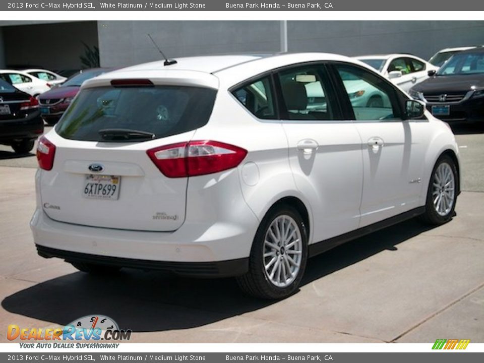 2013 Ford C-Max Hybrid SEL White Platinum / Medium Light Stone Photo #11