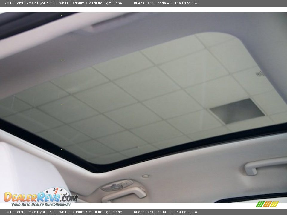 2013 Ford C-Max Hybrid SEL White Platinum / Medium Light Stone Photo #15