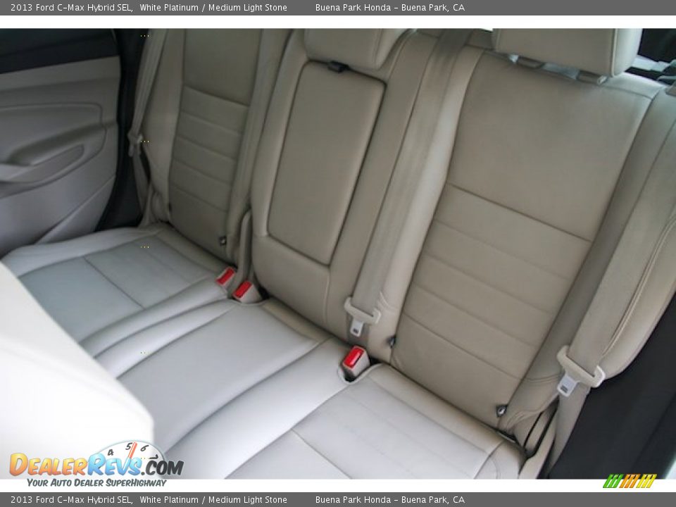 2013 Ford C-Max Hybrid SEL White Platinum / Medium Light Stone Photo #16