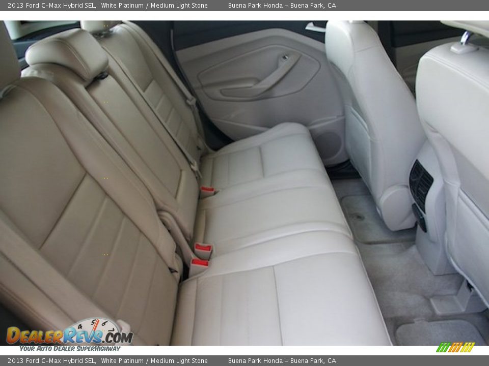 2013 Ford C-Max Hybrid SEL White Platinum / Medium Light Stone Photo #18
