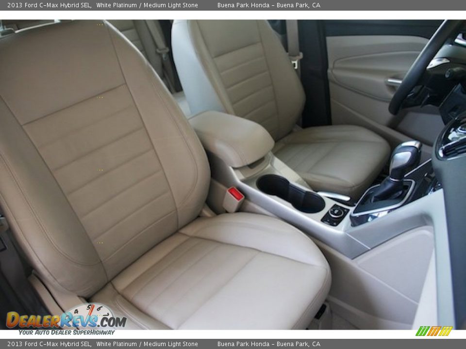 2013 Ford C-Max Hybrid SEL White Platinum / Medium Light Stone Photo #21