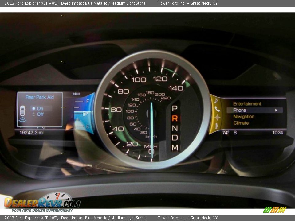 2013 Ford Explorer XLT 4WD Deep Impact Blue Metallic / Medium Light Stone Photo #36