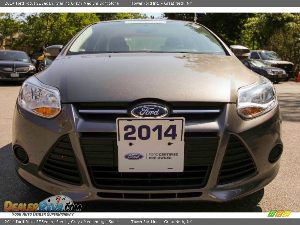 2014 Ford Focus SE Sedan Sterling Gray / Medium Light Stone Photo #2