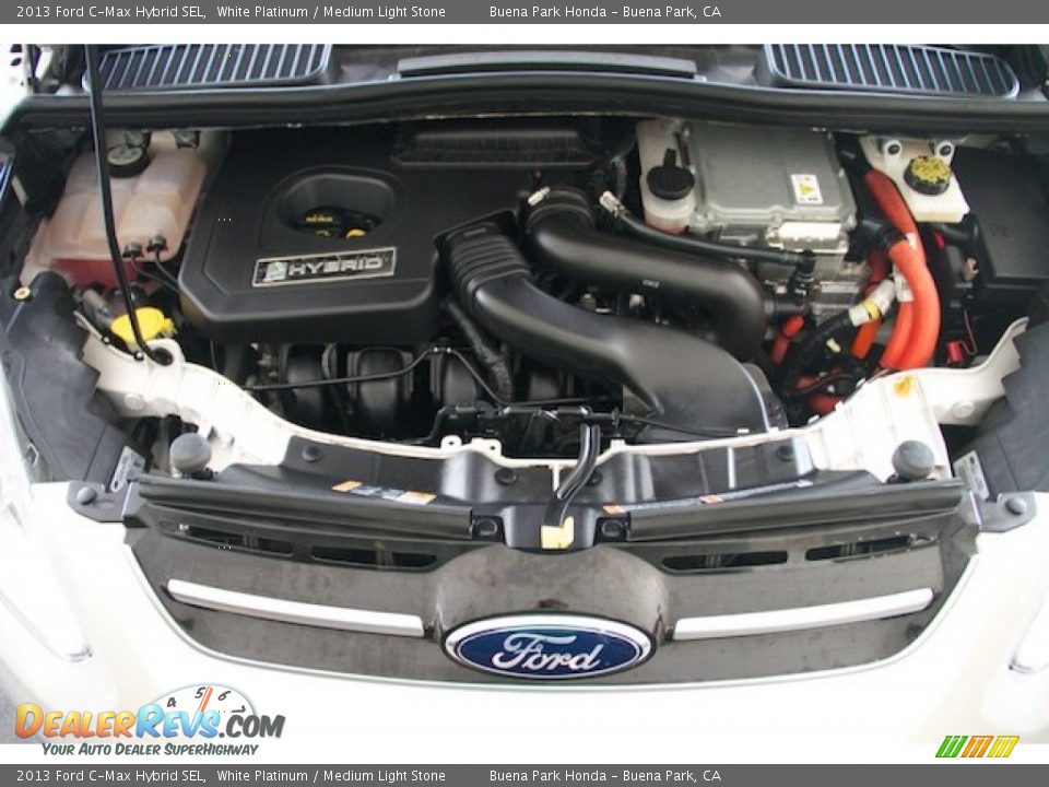 2013 Ford C-Max Hybrid SEL White Platinum / Medium Light Stone Photo #29