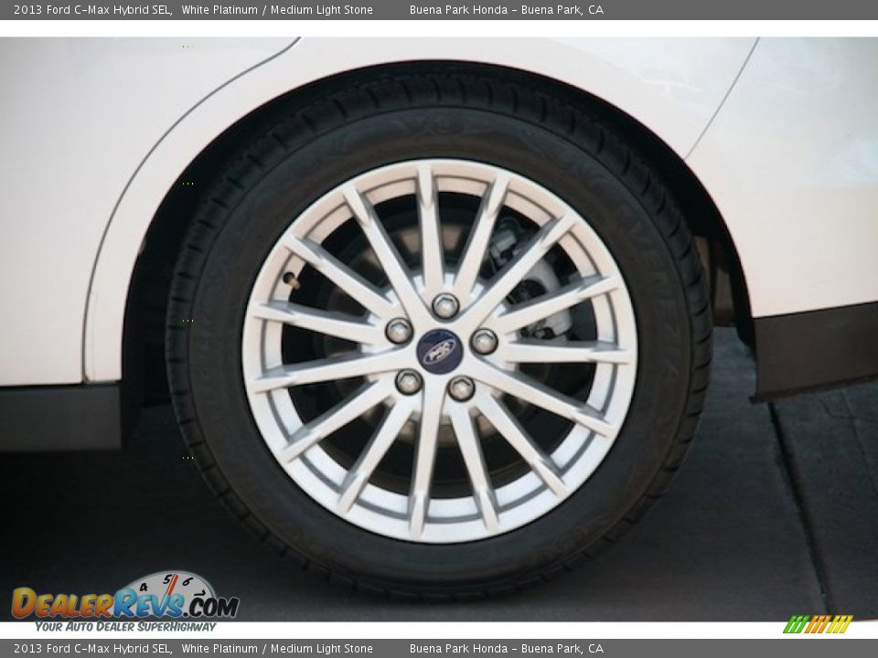 2013 Ford C-Max Hybrid SEL White Platinum / Medium Light Stone Photo #30