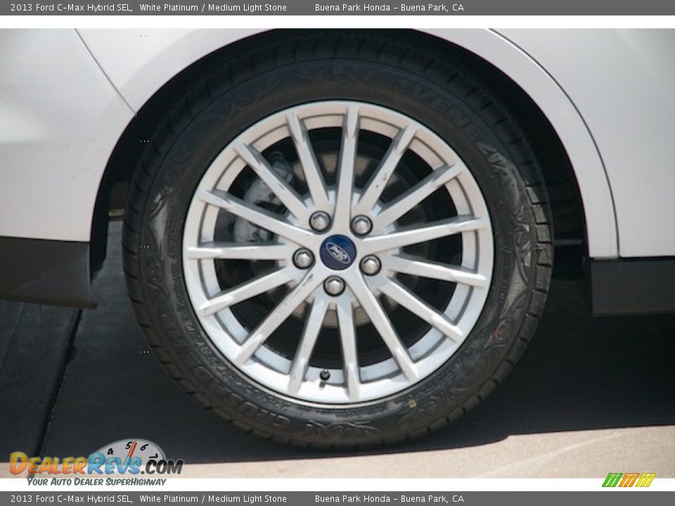 2013 Ford C-Max Hybrid SEL White Platinum / Medium Light Stone Photo #32